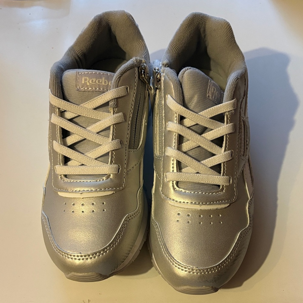 Reebok Kids Metallic Silver Sneakers